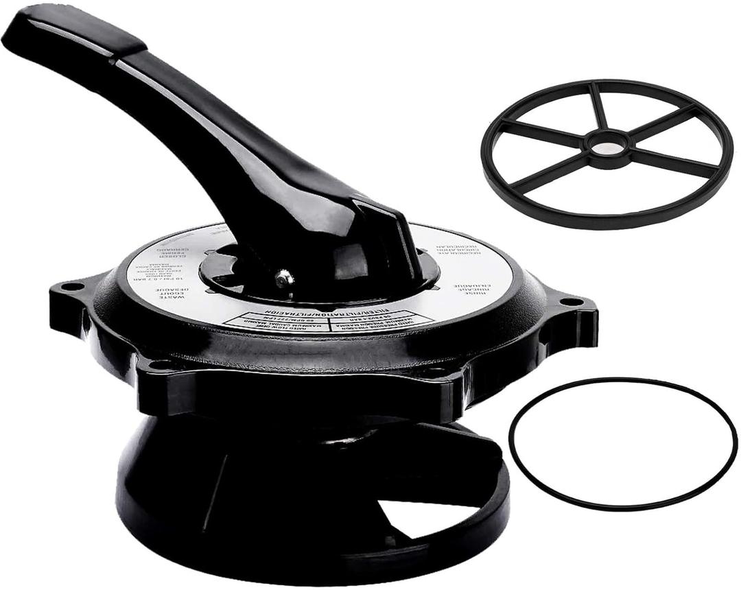 SPX0710XBA17 for Hayward Multiport Valve with Gasket and O-Ring, Key Cover and Handle Assembly Replacement for Hayward Multiport and Sand Filter