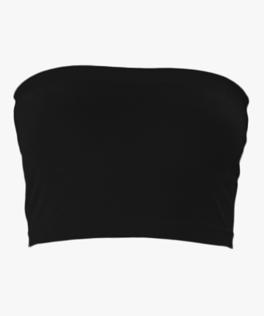 Women's Strapless Tube Tops Basic Bandeau Crop Sleeveless Backless Casual Sexy Going Out Tops Summer 2025, Size Small, Black 