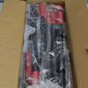 Heeyoo Dog Pooper Scooper, Dog Poop Tray and Rake Set, Pet Waste Removal Scoop with Long Adjustable Sectional Stainless Handles, 2 Pieces (Black/Red)