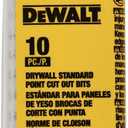 DEWALT DWAST18010 1/8IN DRYWALL STANDARD CUT OUT BIT 10 Pack