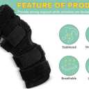 Dog Leg Brace for Rear Hock Joint, Compression Wrap Strong Support Back Leg for Canine Torn Acl & Ccl, Hind Ankle Injury and Sprain Heals, Keeps Warm and Stability for Arthritis (M) (Black)