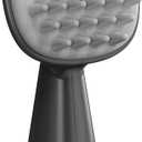 Scalp Massager and Exfoliator,Silicone Hair Head Scrubber with Long Handle for Hair Growth and Dandruff Removal,Shampoo Wet Brush and Hair Shower Comb (Black)