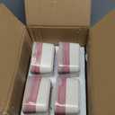 NUTRIUPS 8 oz Ramekins Oven Safe - Square Custard Cups, Ceramic Ramekins for Pudding, Creme Brulee,Souffle, Serving Dip, Ice Cream, 4-Piece Set (Pastel Lilac Flow)