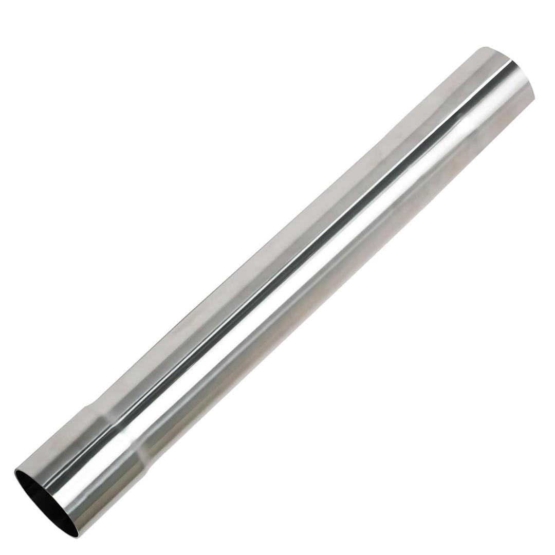 2 Inch Stainless Steel T304 Exhaust Tubing, 2''ID-to-OD Length 18''Straight Exhaust Extension Tube Tailpipe,Universal Connector Adapter Tubo