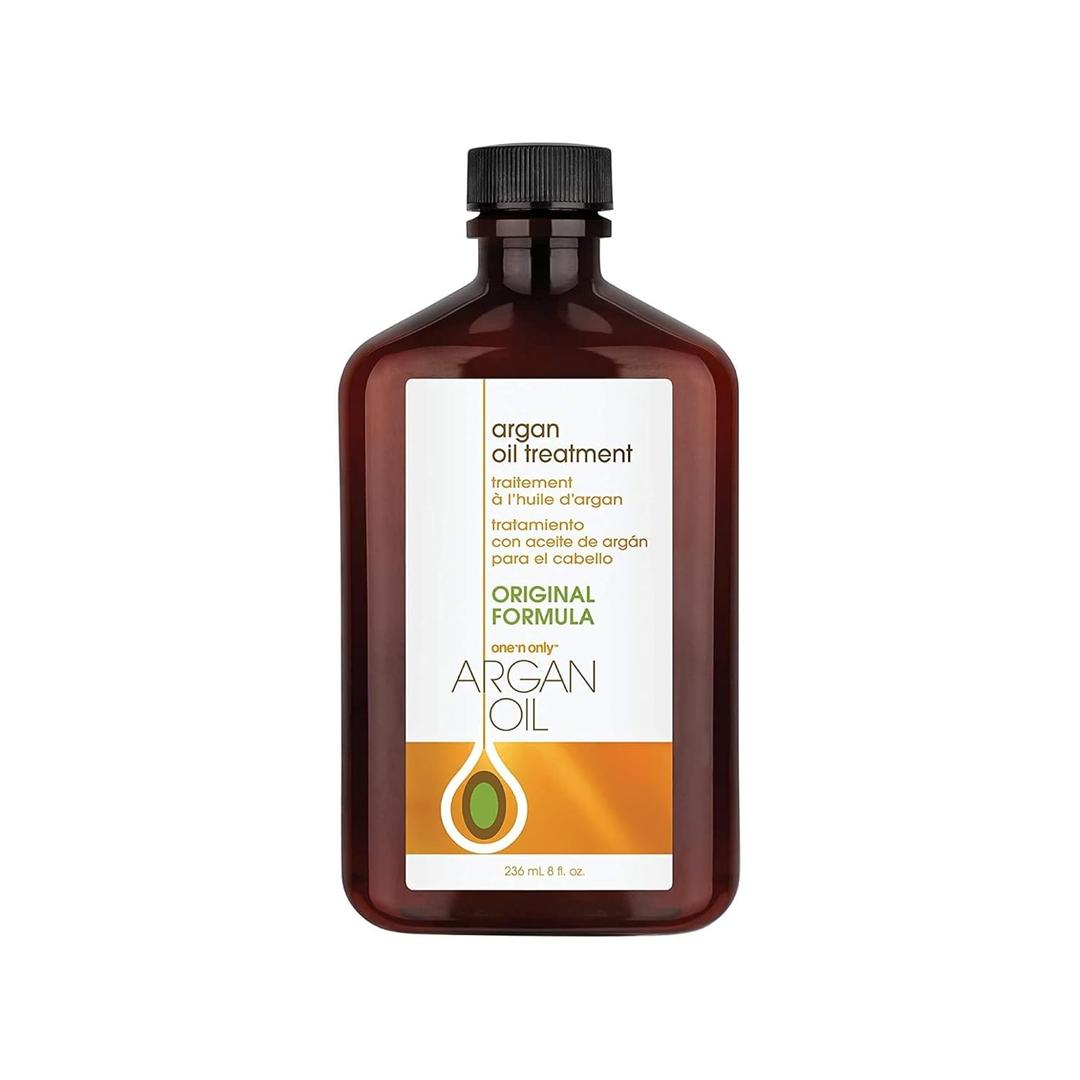 One 'N Only Argan Oil Hair Treatment - Lightweight & Hydrating Hair Oil for Natural, Wigs & Extensions - Shine Enhancing, Heat Protectant & Frizz Control (8 oz) (8 Fl Oz (Pack of 1))
