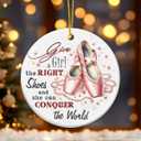 Ballerina Christmas Ornament 2025 - Ballet Gifts for Girls, Women, Daughters, Dancers, Ballet Ornaments for Hanging Christmas Decorations, Ceramic Ornaments Dance Teacher Gifts