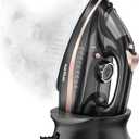 Martisan Cordless Iron for Clothes, 1500W, Wireless, Rapid Heating, Retractable Cord, Power Charging Base, Ceramic Soleplate, Anticalc, Antidrip, Self Clean