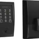 Schlage Encode Smart Wi-Fi Deadbolt Lock with Touchscreen Keypad, Keyless Front Door Entry, App Control, Alexa, Google Home and Airbnb Compatible, Matte Black, BE489WB CEN 622