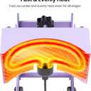 Hat Press Heat Machine for Caps with Precise Temp&Timer Control, Timer Auto Starter, Hat Heat Press with 2 Platens for Trucker Hat & HTV Iron on Vinyl, Sublimation Hat Press, Heat Transfer (Purple)
