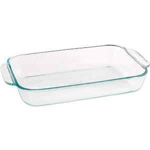 Pyrex Basics 2 Quart Glass Oblong Baking Dish, Clear 11.1 in. x 7.1 in. x 1.7 in.
