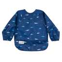 Tiny Twinkle Long Sleeve Bib for Babies & Toddlers | Waterproof Smock Bib for Eating | Machine Washable & Mess-Proof Feeding Essentials | Newborn Shower Gift (Ocean Life, 624M)