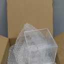 Blulu 8 Pieces Clear Acrylic Plastic Jewelry Box Mini Storage Box Mini Cube Containers with Lids for Candy and Tiny Jewelry(2.9 x 2.9 x 2.9 Inch, Classic Style, Square)