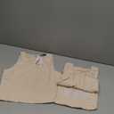 PRETTYGARDEN Women's 2 Piece Summer Outfits Crewneck Tank Tops Split Bodycon Midi Skirt Set (Apricot)