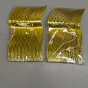 Goodluck 50 Pack Gold Plastic Forks, Heavy Duty Forks Disposable, Plastic Cutlery Perfect for Weddings, Parties, Dinners and Thanksgiving