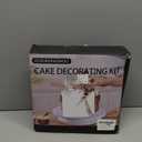 313PCS Complete Cake Decorating Kit Baking Supplies Tools, Cake Turntable and Leveler with 100Piping Bags and Tips28,Fondant Stamps and Pen,100Cupcake liners and Cake Flags