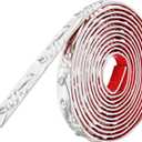 Peel and Stick Molding Trim 16.4 Feet Self Adhesive Mirror Frame Border Flexible Decorative Wall Trim White for Home Decor Cabinet Edge Bathroom Door Mirror Background