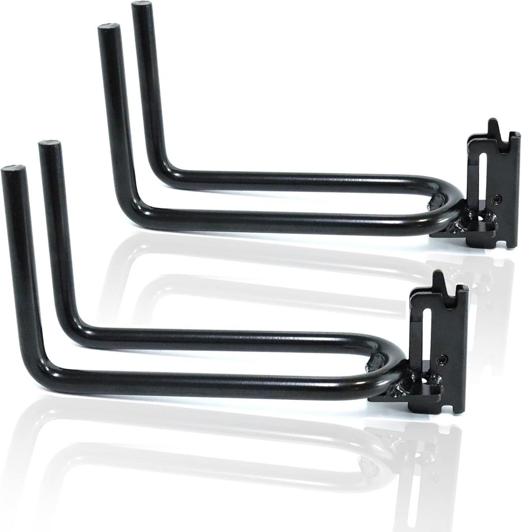 2-Pack E-Track Heavy Duty Shovel/Tool Hanger, E Track Hooks for Tools, Rakes, Spades in Trailers, Trucks, Workshop and Warehouse