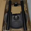 ZCCZ - Free Standing Toilet Paper Holder Stand with Reserve, Bathroom Tissue Dispenser Storage for 5 Mega Rolls, Black Toilet Paper Roll Organizer for Modern Bathrooms