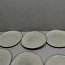 AmorArc Ceramic Dinner Plates Set of 6,10.5 Inch Handmade Reactive Glaze Stoneware Plates,Rustic Shape Dinnerware Dish Set for Kitchen,Microwave & Dishwasher Safe,Scratch Resistant-Reactive Color