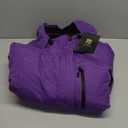 FREE SOLDIER Women's Waterproof Ski Snow Jacket Fleece Lined Warm Winter Rain Jacket with Hood Fully Taped Seams size M,, Purple