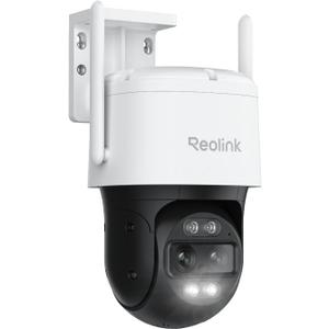 REOLINK 4K Wired WiFi Outdoor Security Camera, 8MP Dual Lens, 360 PTZ Camera, Auto Tracking, 2.4/5GHz Wi-Fi Smart Person/Vehicle/Animal Detection, 6X Hybrid Zoom, Color Night Vision, TrackMix WiFi