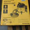 DEWALT 9 Gallon Wet/Dry VAC, Heavy-Duty Shop Vacuum with Attachments, 5 Peak HP, with Blower Function, DXV09PA