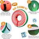 BENCMATE Inflatable Dog Cone Collar Alternative, Soft Dog Cone for Small Medium Large Dogs and Cats, Neck Recovery ECollar Donut Collar After Surgery (Large, Watermelom)