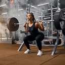 Olympic Barbell Curl Bar EZ Bar Strength Training Bar Threaded Chrome Barbell Bar for Weightlifting, Hip Thrusts, Squats, and Lunges