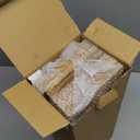 WOPITUES Wood Floating Shelves Set of 6, Shelves for Wall Decor, Farmhouse Shelf for Bedroom, Bathroom Storage Shelves, Book Shelves for Living Room - Rustic Brown (16.5 Inch)