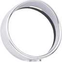 LeosHi Motorcycle 5.75" Headlight Lamp Bezel Trim Ring Black/Chrome Compatible with Sportster XL 883 883N 1200 Dyna Softail FXLR FXST FXSTB (Color : Chrome)