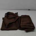 LEMOMO Chocolate Brown Thermal Blackout Curtains/52 x 84 Inch/Set of 2 Panels Room Darkening Curtains for Bedroom (52"W x 84"L (Pack of 2), Chocolate Brown)