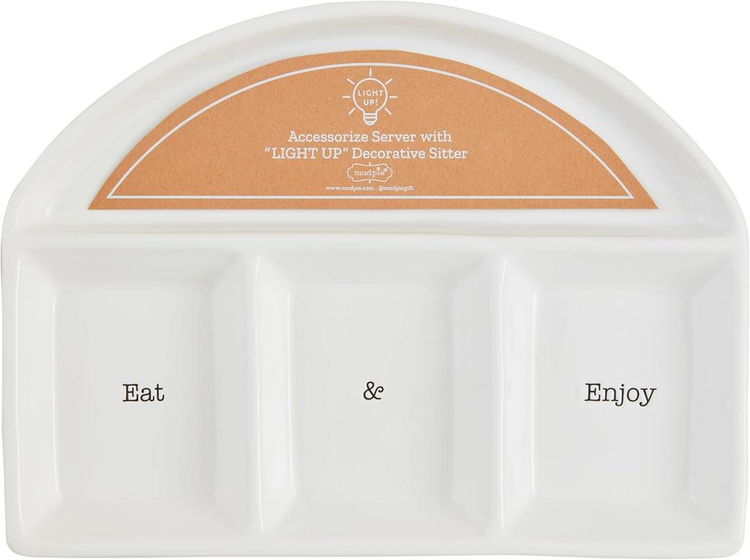 Mud Pie Triple Dip For Led Sitter; 7 1/2" x 11 1/2"