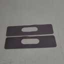 Tioncy 2 Pcs Faucet Mat Sink Splash Guard Oval-hole Oval Splash Pad for Kitchen Sink Oval Base Diatomite Faucet Mat for Bathroom Absorbent Mat Splatter Screens(Dark Gray)