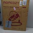 Momcozy 2-in-1 Electric Baby Swing, Dual-Arm Support System & Parent-Inspired Motions, Convertible to Toddler Seat up to 66 lbs, Adjustable Height, Lightweight, Khaki