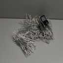 LJLNION 300 LED String Lights Outdoor Indoor, Extra Long 98.5FT Super Bright Christmas Lights, 8 Lighting Modes, Plug in Waterproof Fairy Lights for Holiday Wedding Party Bedroom Decorations ( White)