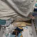 Blissful Diary Baby Play Gym & Activity Mat, 5 Developmental Zones Wooden Tummy Time Mat with 5 Detachable Sensory Toys for Motor Skills & Sensory Development, Baby Essentials Shower Gift (Gray Round)