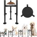 Dog Bowl Stand, Adjustable Wide 6-10" Heights 8.1-14", Elevated Dog Food Bowls Holder, Raised Water & Food Feeder, Dog Ball Holder for Small, Medium & Large Pets(Bowl Not Included)