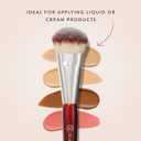 BK BEAUTY BRUSHES - 109 MINI CONTOURED FOUNDATION - Face Brush for Liquid or Cream Foundations - Bronzer, Blush & Highlighter Makeup Brush