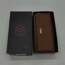 CaseMe 2-in-1 Detachable for iPhone 12/ Pro Crossbody Wallet Case with RFID Blocking 10-Card Holder for Woman, PU Leather Wrist Strap Zipper Purse Wallet Phone Case for iPhone 12 & 12 Pro 6.1", Brown