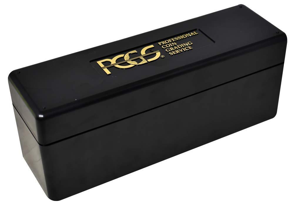 Plastic Storage Box for 20 Slab Coin Holders Black Bundle of 2