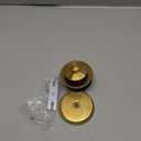 PRIMSOPH Lift Turn Tub Drain Trim Kit with One Hole Overflow Faceplate Conversion Kit Assembly Universal Fine Coarse Thread Replacement Brushed Gold