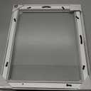 Malden International Designs 11x14 White Floating Glass Picture Frame Displays up to 11x14 pictures or photos perfect for an 8x10 Includes attached hardware for hanging