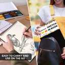 9" x 12" Sketch Book, Spiral Bound Drawing Pad Sketchbook for Drawing, 2-Pack 200 Sheets (68lb/120gsm) Acid Free Artist Sketch Pad for Kids,Teens, Artists of All Levels - Thick Cardboard Cover