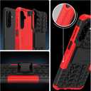 for Samsung Galaxy A17 5G/ A26 5G Phone Case with 2 Pack Screen Protector | Military Grade Shockproof | Heavy Duty Robust Bumper Cover | with Kickstand | Red