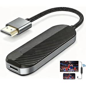 iShare iOS Wireless HDMI Display Adapter for iPhone iPad & Laptop, TikTok Viral Mirroring & Extended Display, 5GHz 1080P HD, Plug & Play No App, Stream YouTube TikTok to TV (Not Support Netflix)