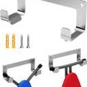 Ironing Board Hanger Wall Mount Stainless Steel, Y T Leg Ironing Board Holder Wall Mount for Laundry Room, Iron Board Hooks for Wall Heavy Duty Silver (1 PC-Standard)