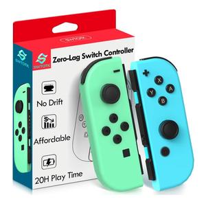 Control for Switch Controller,Wireless Remote for Switch Lite OLED Extra Gamepad with Hall Effect No Drift Joystick Controles Replacement for Joy No NFC Green Blue
