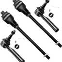 SCITOO 4pcs Front Suspension Kit Inner Outer Tie Rod End Fit 1999-2006 For Chevrolet Silverado 1500 For GMC Sierra 1500 2000-2006 For Chevy Tahoe
