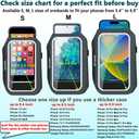 2 x Arm Band for Phone for Running, Phone Holder for Running for iPhone & Samsung Galaxy, Cell Phone Armband Holder for Walking, Gym, Workout, w/Adjustable Strap & Zipper Pocket (Grey-S) (S-5.4'': iPhone SE&13 mini&12 mini&8&7)