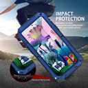 JGY Samsung S23 Plus Metal Case with Kickstand Built-in Screen Protector Camera glass Sturdy Military Aluminium Armor Durable Full Body Heavy Duty Shockproof Drop Tested Case for S23 Plus (Blue)